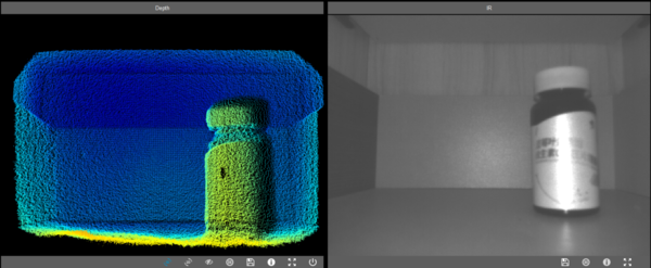 3D Point Cloud Image in Dark Environment (Drawer)